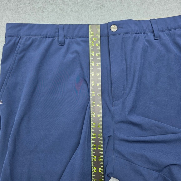 Adidas Men's Size 42 Golf Shorts Navy Blue Flat Front Performance Stretch - Picture 10 of 12